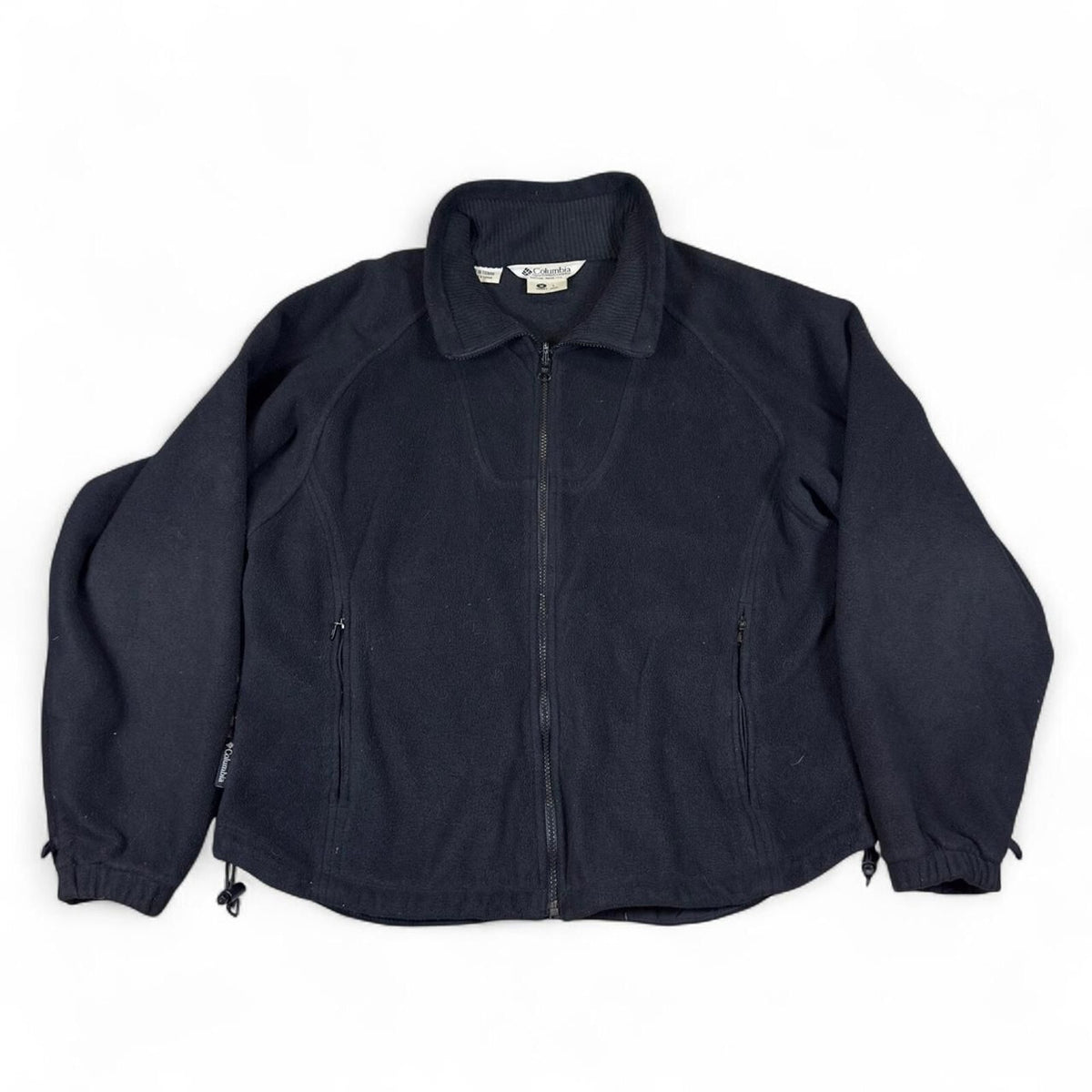 Columbia Fleece Jacket Women’s M Black Outdoor Zip Up Warm
