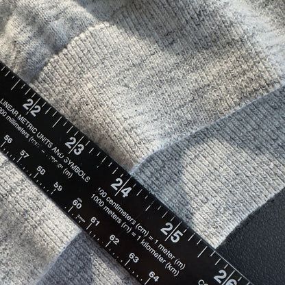 Nautica V-Neck Sweater Mens Large Grey Marl Cotton Classic