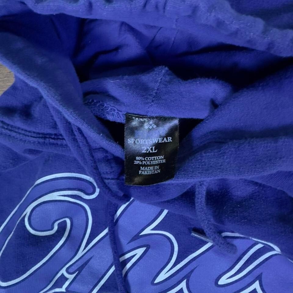 Ohio Est 1803 Pullover Hoodie Mens 2XL Purple Graphic