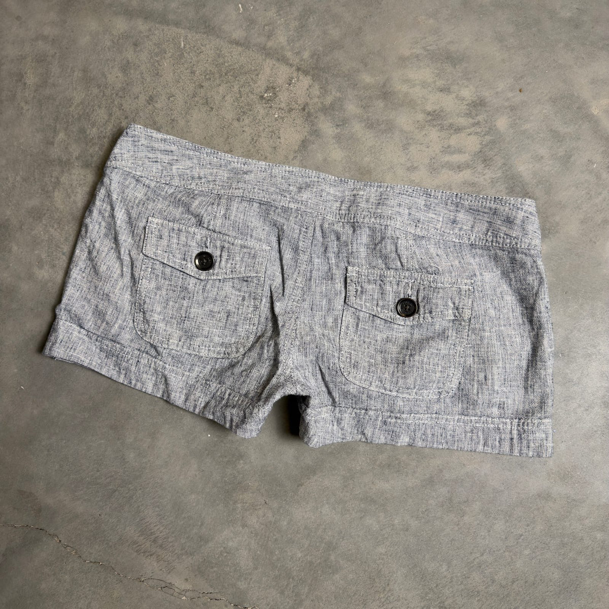 Express Textured Shorts Womens Gray White