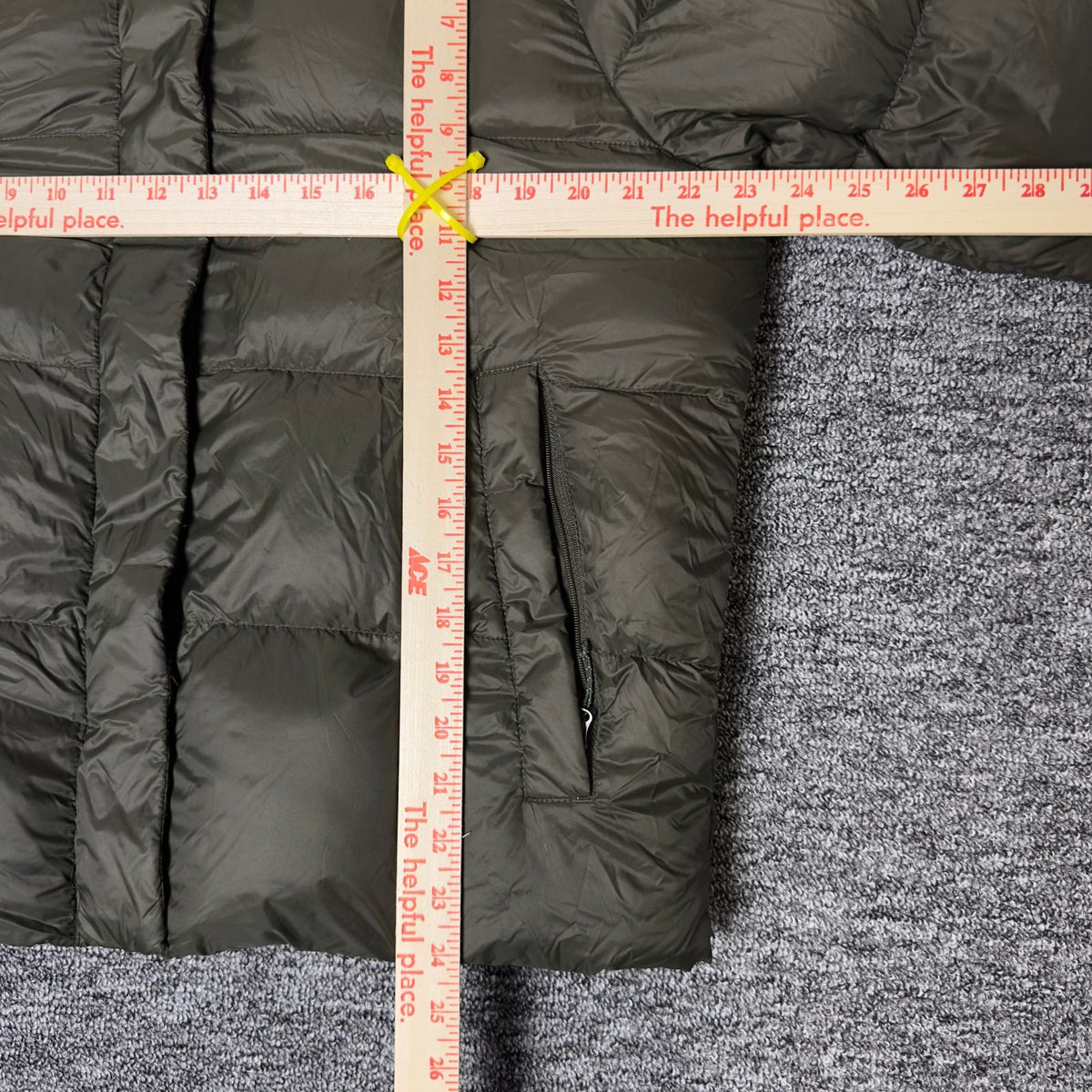 Eddie Bauer Puffer Jacket Womens XL Olive Sherpa Hood
