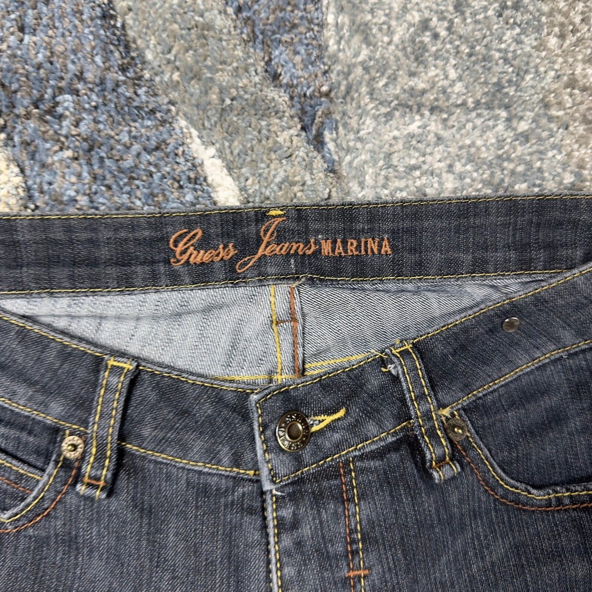 Y2K Guess Marina Skinny Jeans Womens 29 Dark Wash Low Rise