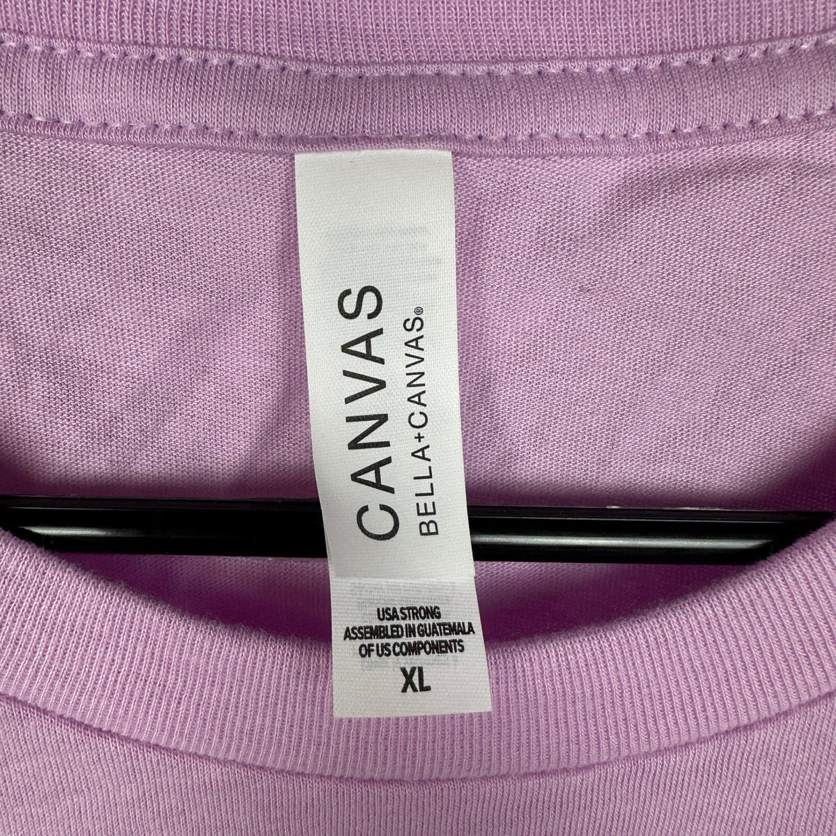 NWT Bella Canvas Mens XL T-Shirt Lilac Cotton Crewneck