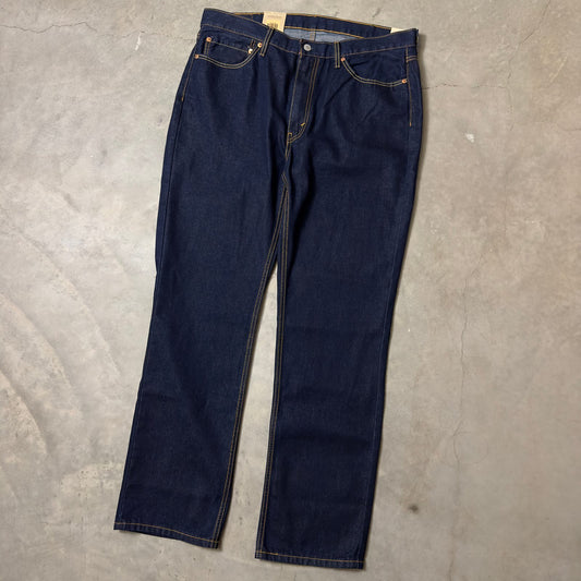 NWT Levi's 514 Straight Jeans Mens 38x32 Dark Indigo