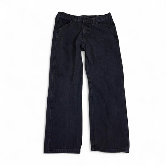 Rustler Black Jeans Men 34x29 Cotton Straight Leg Denim