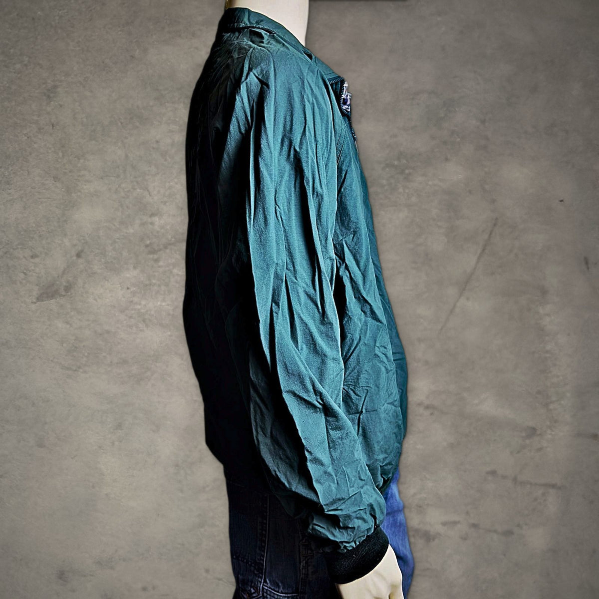 Duckster Half Zip Windbreaker Pullover Mens L Green