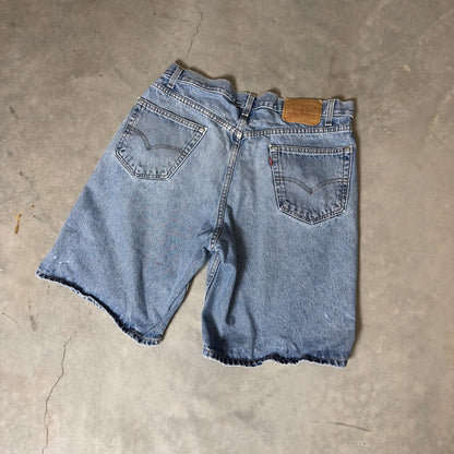 Vintage Y2K Levi's 550 Relaxed Jorts Mens 36 Paint Splatter
