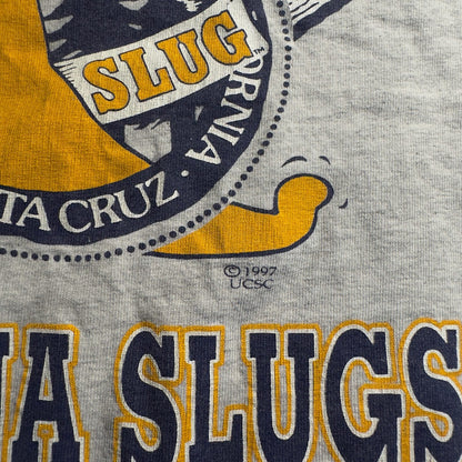 Vintage UC Santa Cruz Banana Slugs Tee Mens S Gray