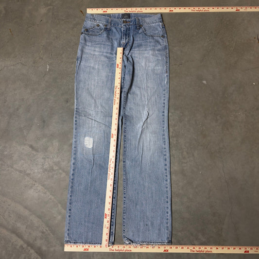 Y2K Rock & Republic Straight Leg Jeans Mens 30x34 Distressed Baggy Streetwear
