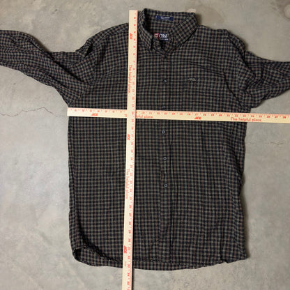 Chaps Ralph Lauren Plaid Shirt Mens M Cotton