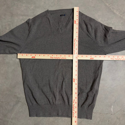 Polo Ralph Lauren Gray V Neck Sweater Pima Cotton