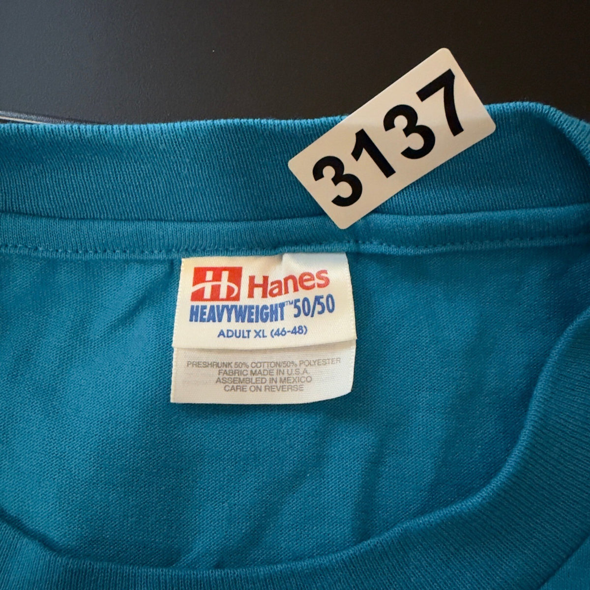 Vintage Hanes Walmart Heavyweight T Shirt Men XL Blue Smiley