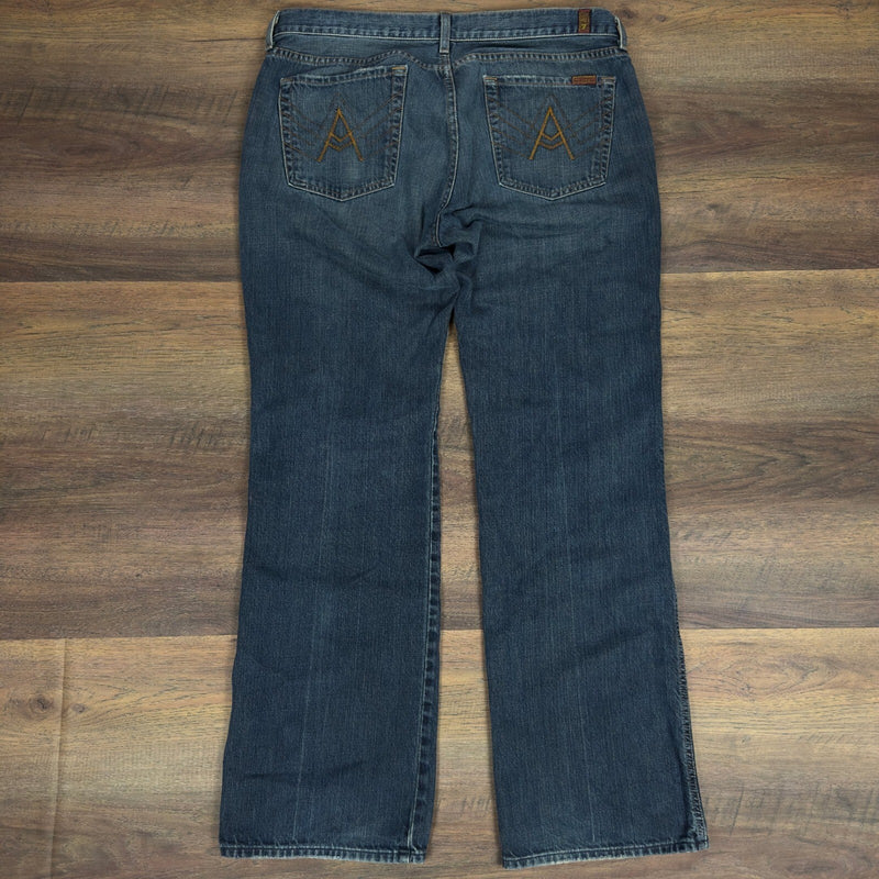 7 For All Mankind Bootcut A Pocket Jeans Mens 36 Dark Wash