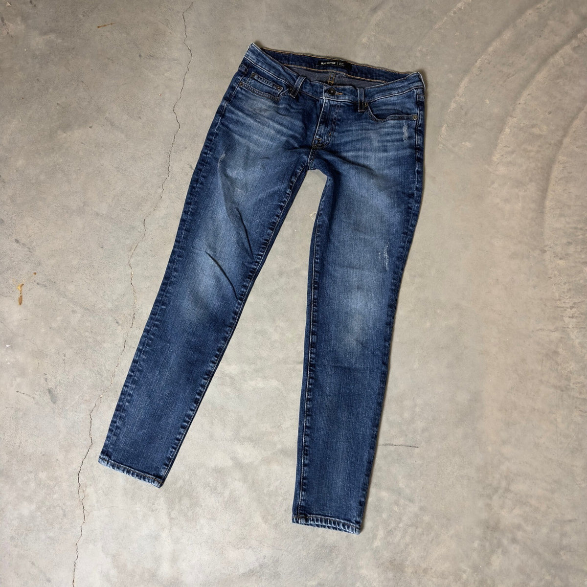 Big Star Alex Skinny Jeans Womens 31 Blue Medium Wash Indie