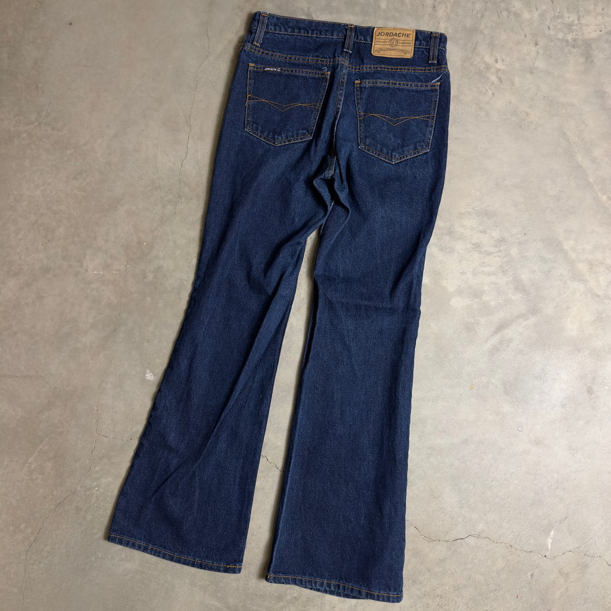 Jordache Flare Jeans Womens 9/10 Dark Wash Y2K