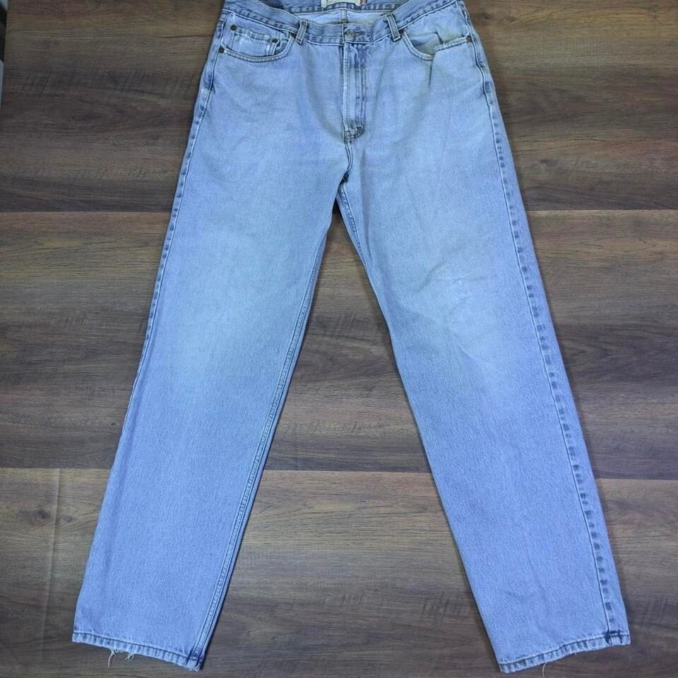 Levi's 550 Relaxed Fit Jeans 36x36 Light Wash Vintage Y2K