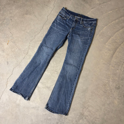 Silver Jeans Elyse Slim Boot Jeans Womens 28x31 Medium Wash