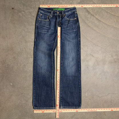 Rock And Roll Cowgirl Baggy Straight Jeans Womens 25