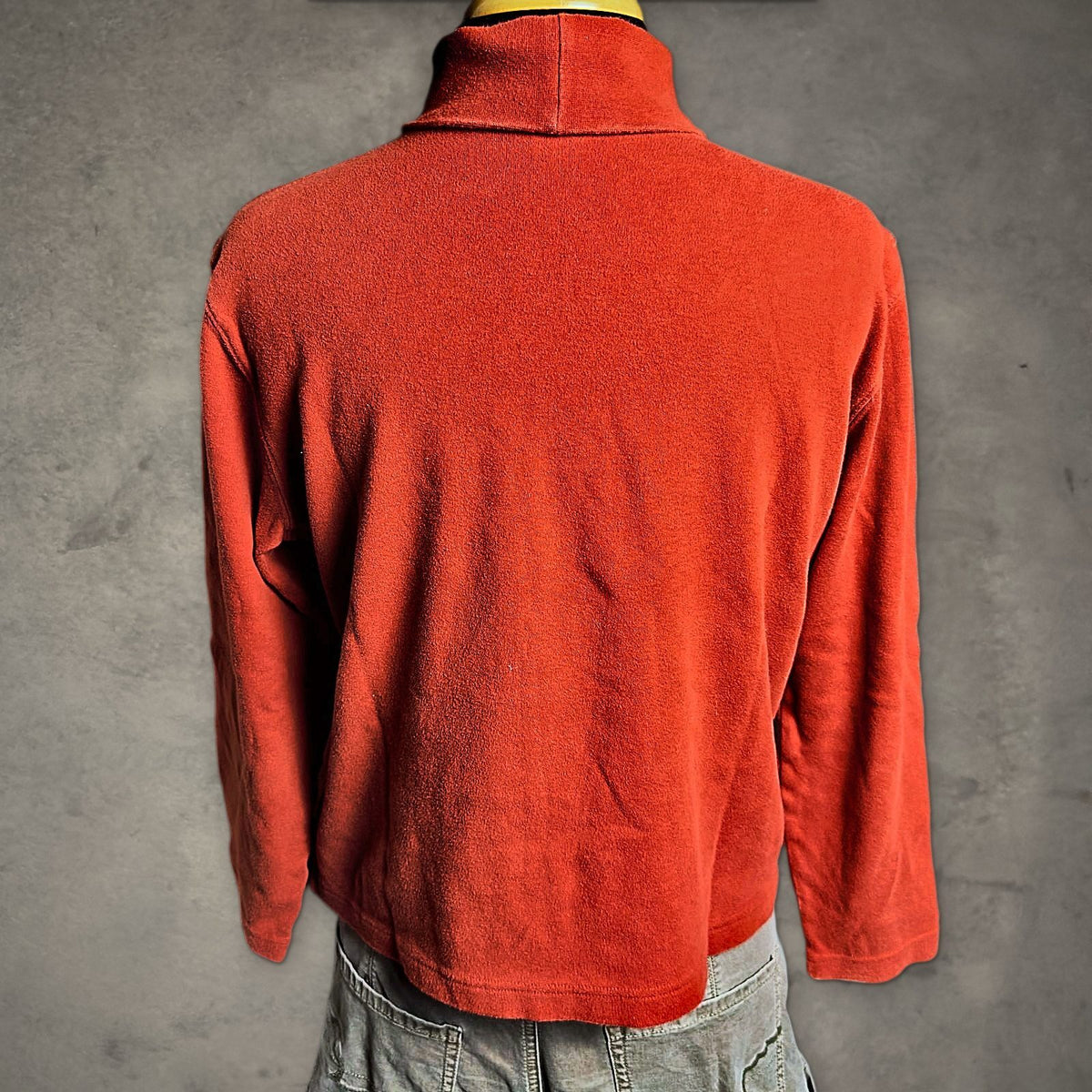 Vintage Studio Works Petite Turtleneck Womens PM Rust Orange
