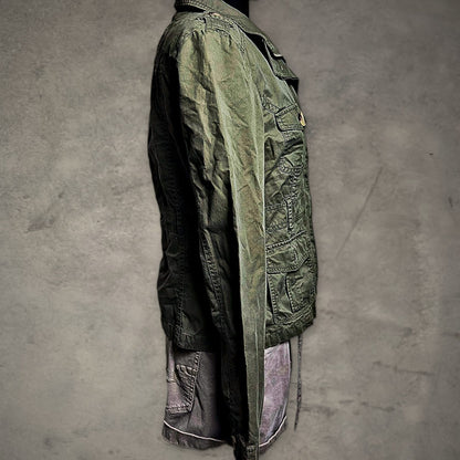 Arizona Jean Company Utility Jacket Womens L Olive Green