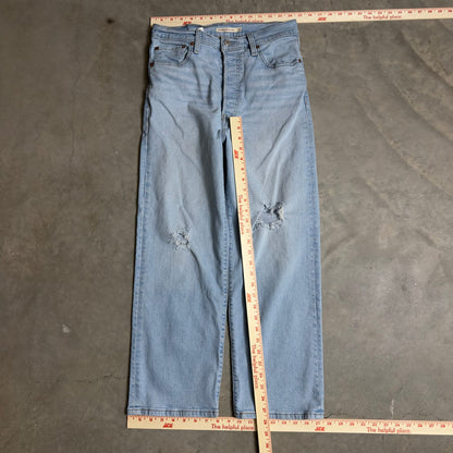 Levi's 562 Loose Straight Jeans Womens 29x27 Light Wash