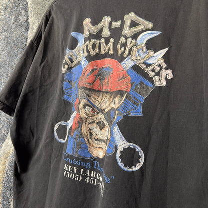 Vintage M-D Custom Cycles T-Shirt Mens 2XL Key Largo Florida
