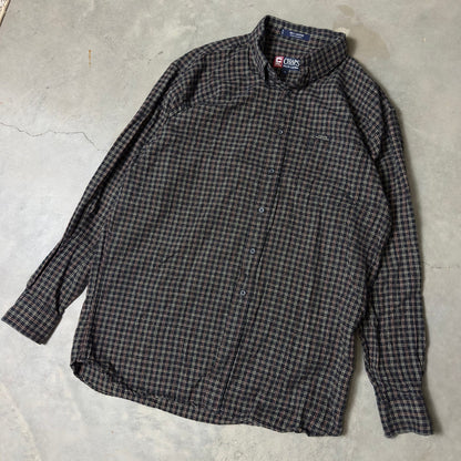 Chaps Ralph Lauren Plaid Shirt Mens M Cotton