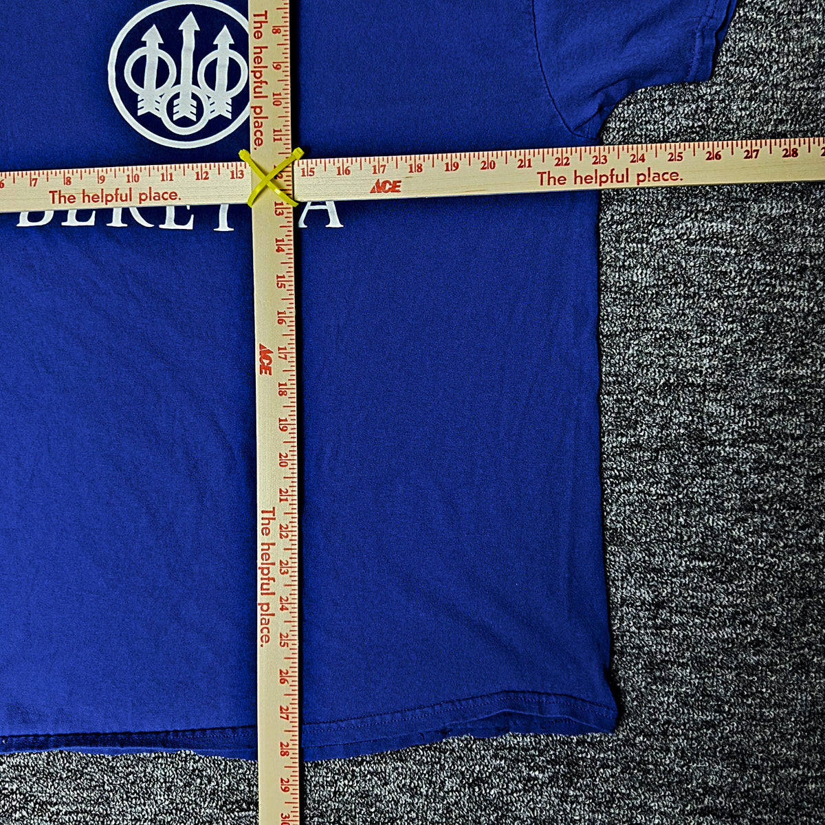 Gildan Beretta Logo Tee Mens XL Royal Blue Graphic