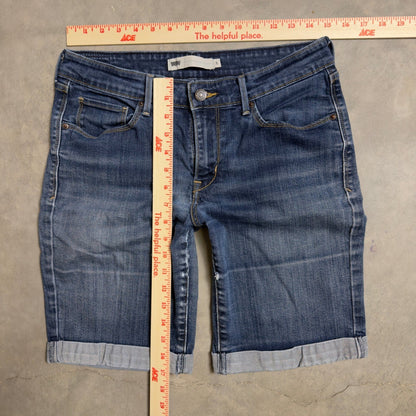 Levi's Bermuda Denim Shorts Womens 8 Cuffed