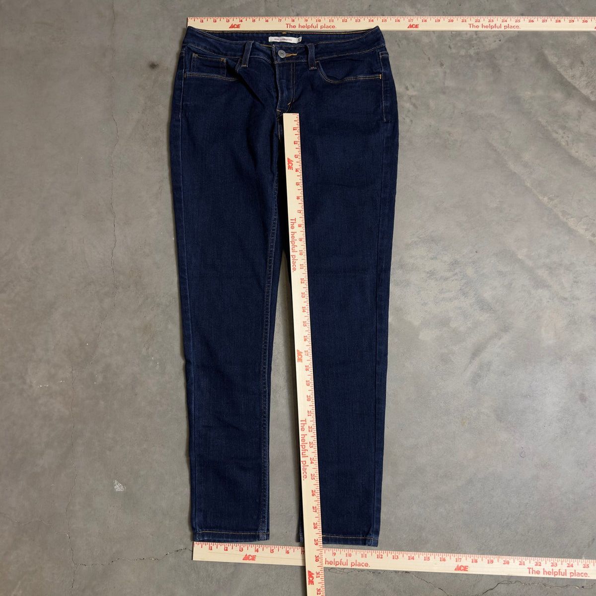 Levi's 535 Super Skinny Jeans Womens 30x30 Dark Wash