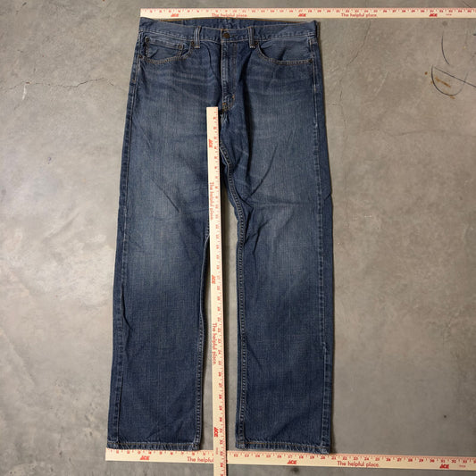Vintage Y2K Levi's 505 Regular Jeans Mens 38x32 Dark Wash