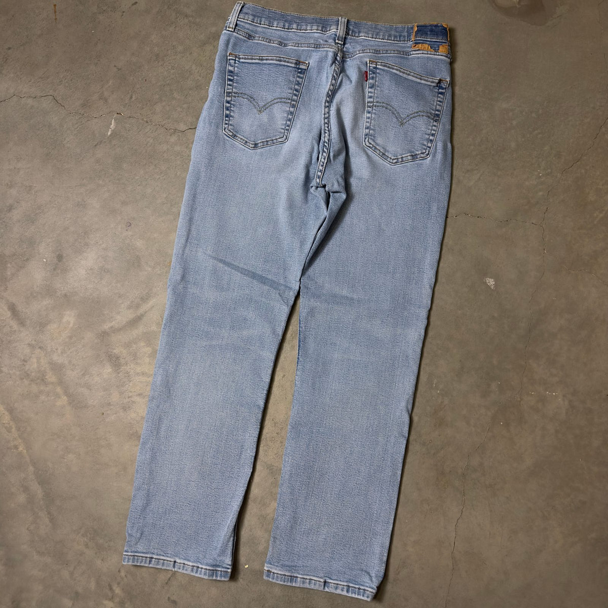 Levi's Straight Leg Jeans Mens 36x32 Light Wash Classic