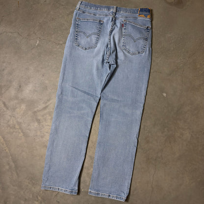 Levi's Straight Leg Jeans Mens 36x32 Light Wash Classic