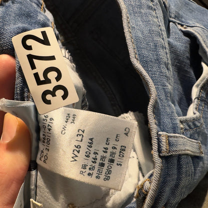 Levi's 314 Shaping Straight Jeans Womens 26x32 Blue