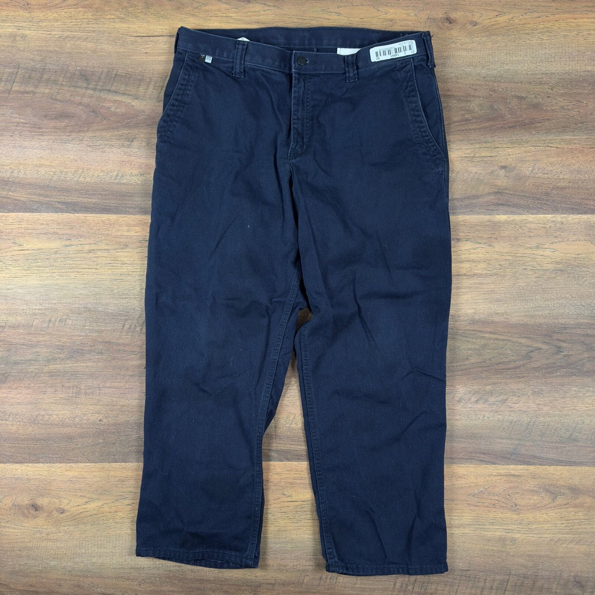 Carhartt FR Flame Resistant Work Pants Mens 36x28 Navy Blue