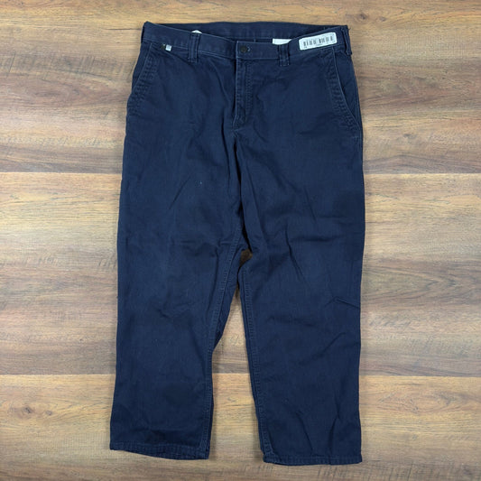 Carhartt FR Flame Resistant Work Pants Mens 36x28 Navy Blue