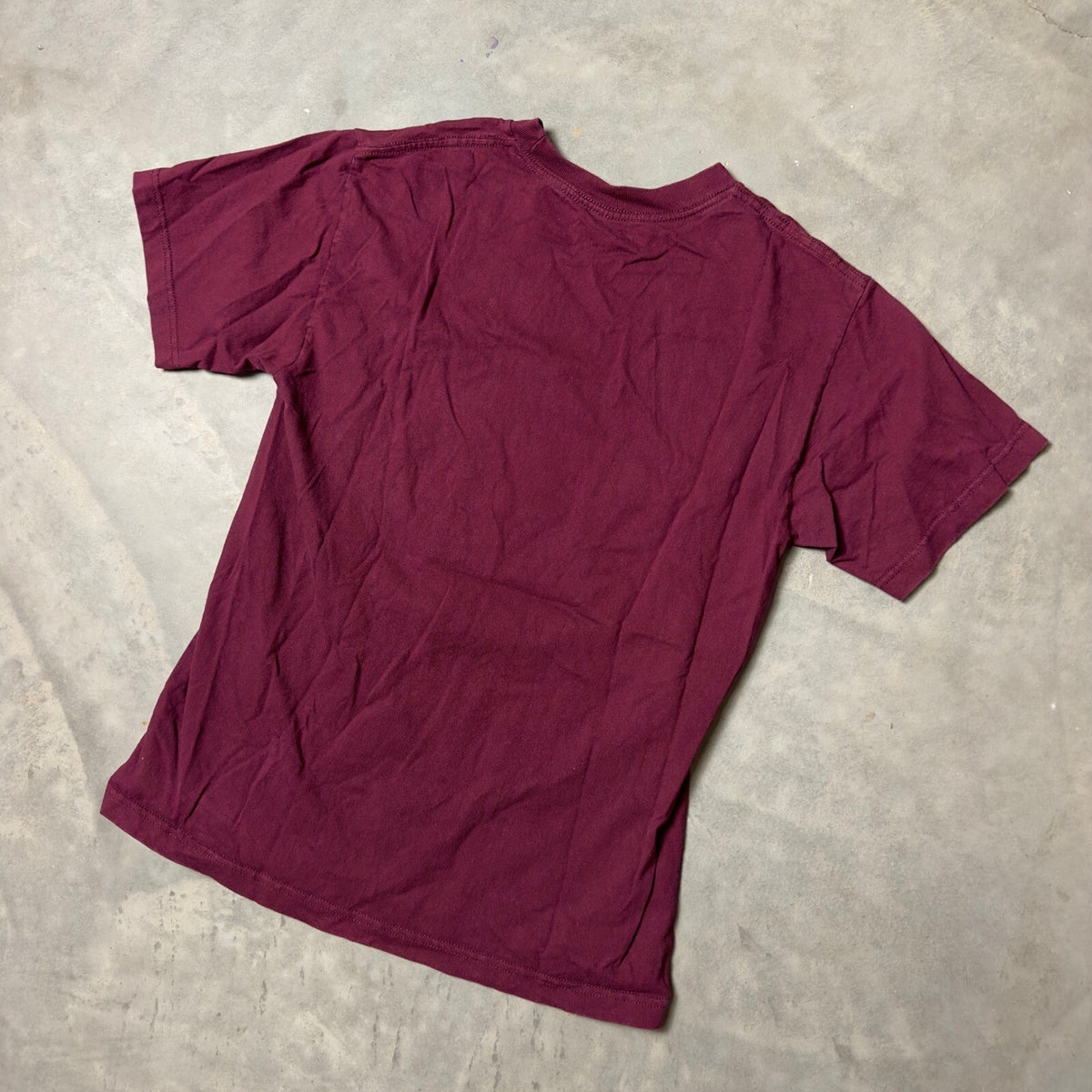 Erased Project Graphic T-Shirt Mens Medium Maroon Skate Tee