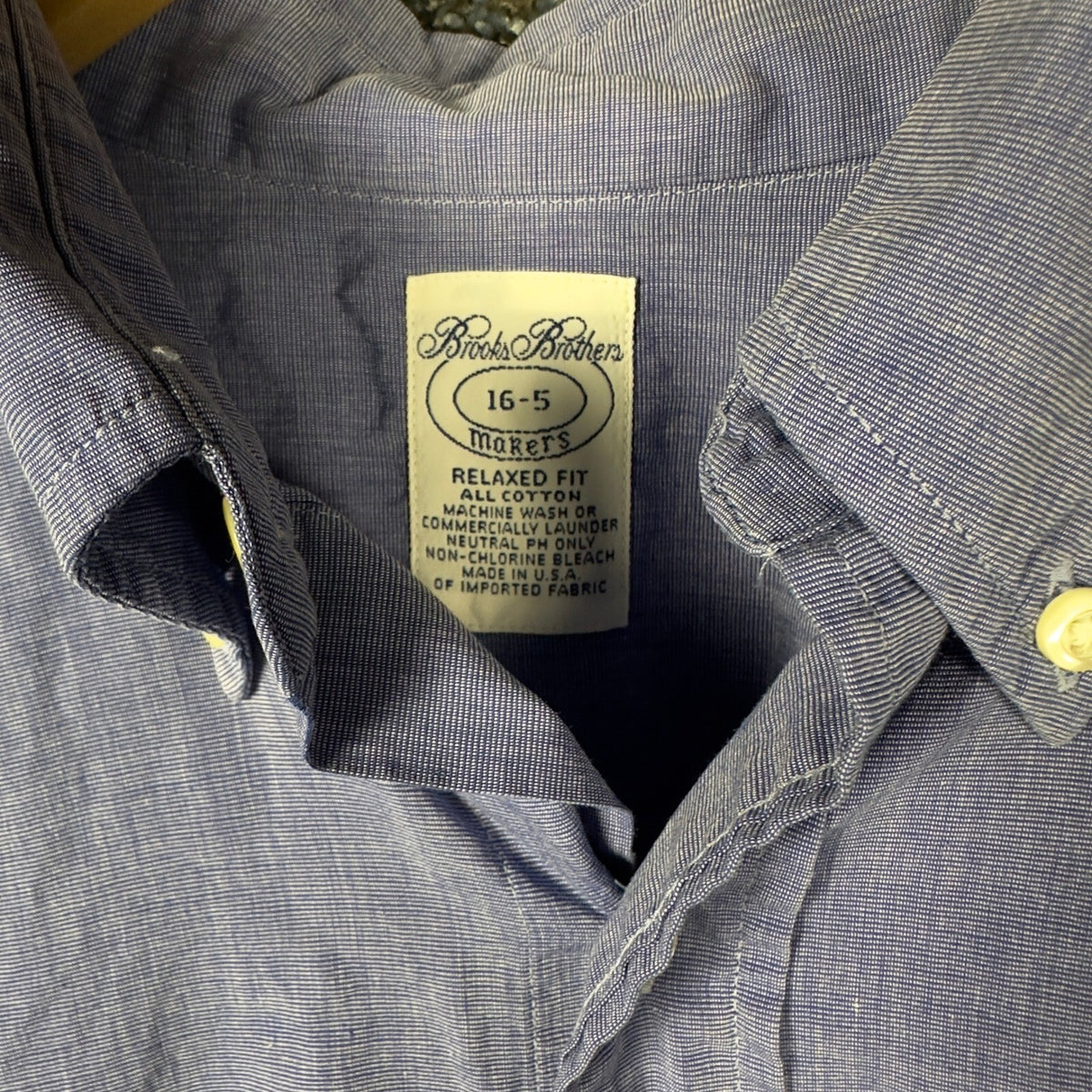 Vintage Brooks Brothers Makers Shirt Mens 16-5 Made in USA