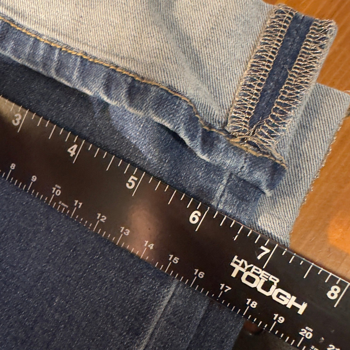 Juicy Couture Straight Leg Jeans Womens 12 Blue Cuffed