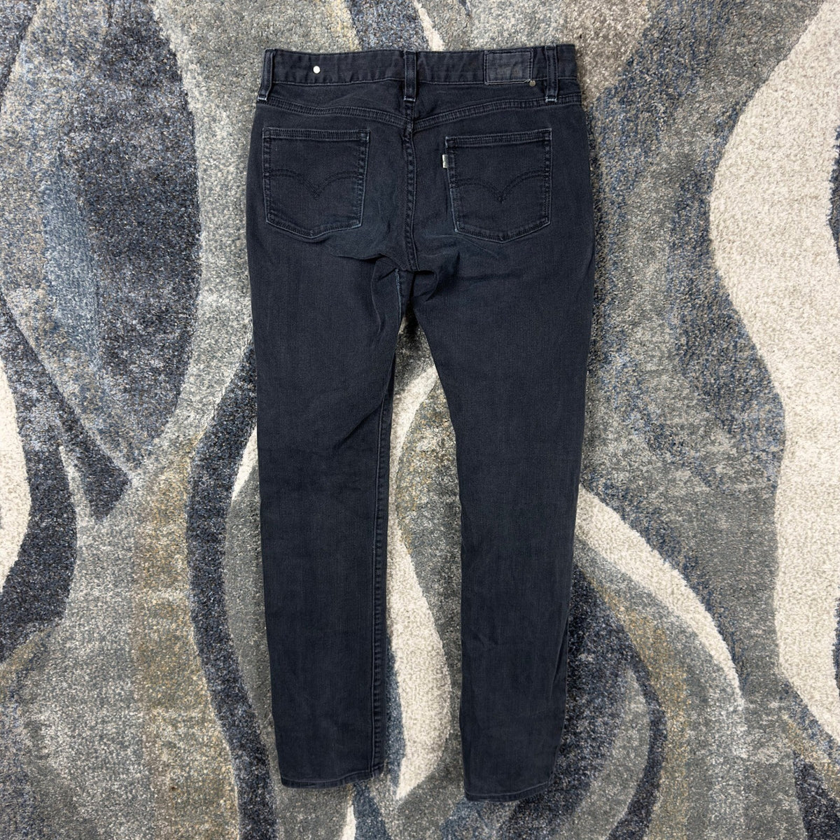 Levis 531 Low Skinny Jeans Womens 6L W28 Faded Black Grunge
