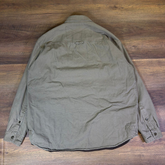 Columbia Sportswear Mens XL Fleece Lined Shirt Jacket Olive