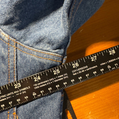 Tri-Mountain Denim Trucker Jacket Mens Medium Blue Cenex Workwear Gorpcore
