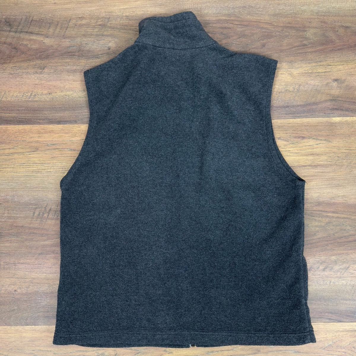 Columbia Mens Fleece Vest Charcoal Gray Full Zip Medium
