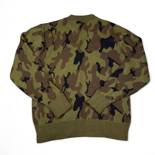 Vintage Kolpin Knit Sweater Unisex M Green Camo Streetwear