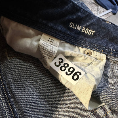 American Eagle Slim Boot Jeans Womens Size 12 Dark Wash