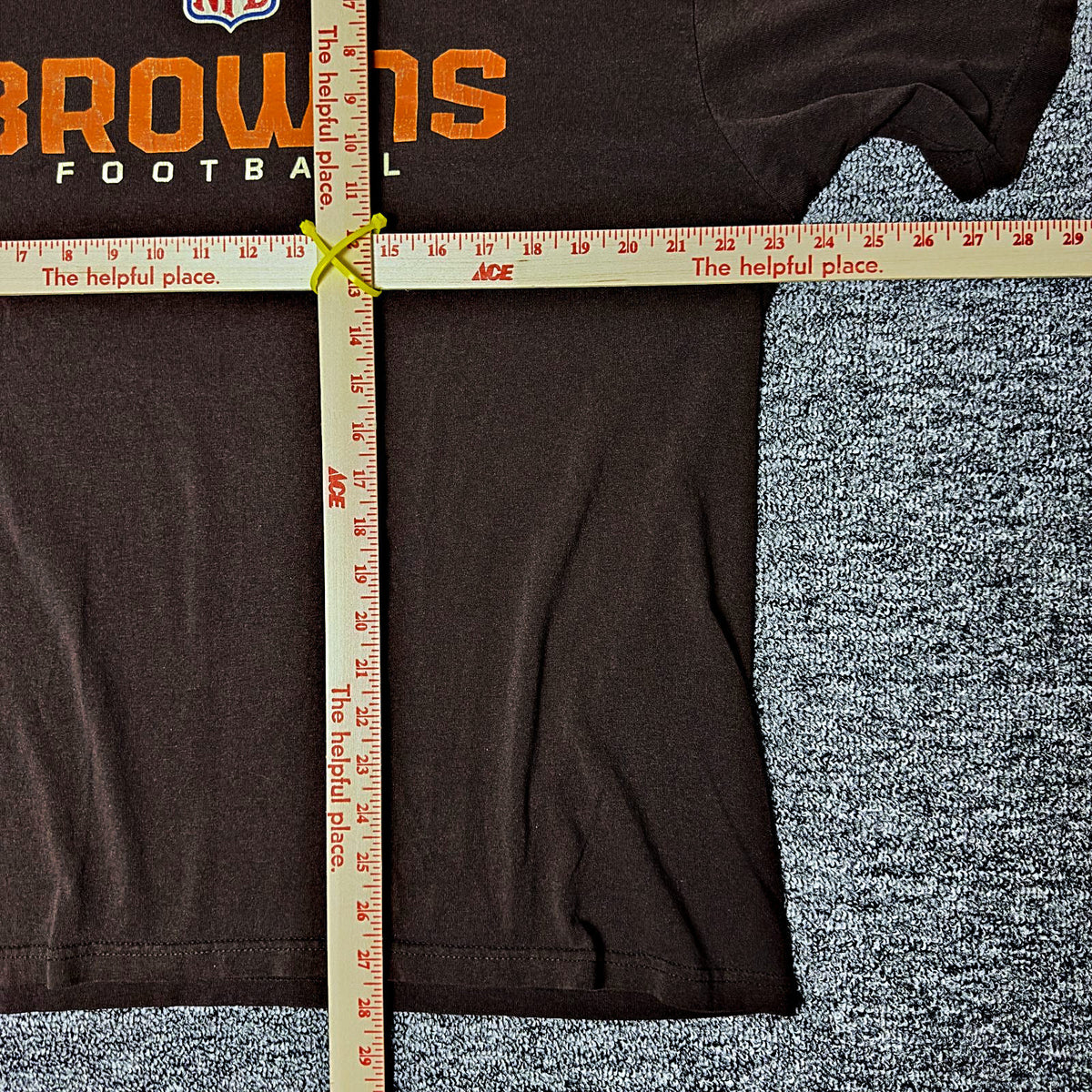 Reebok Cleveland Browns NFL Football Tee Mens L Brown