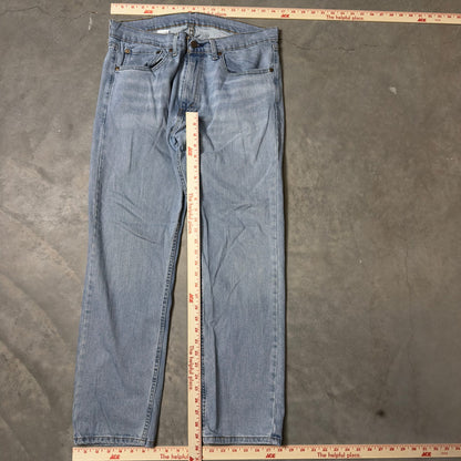 Levi's 505 Regular Jeans Mens 34x29 Light Wash Classic