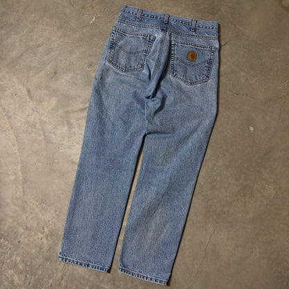 Vintage Carhartt B18-STW Jeans Mens 32x30 Blue Baggy