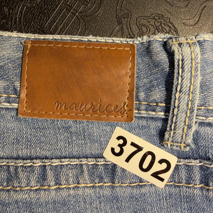 Maurices Baggy Bootcut Jeans Womens 7/8 Short Blue