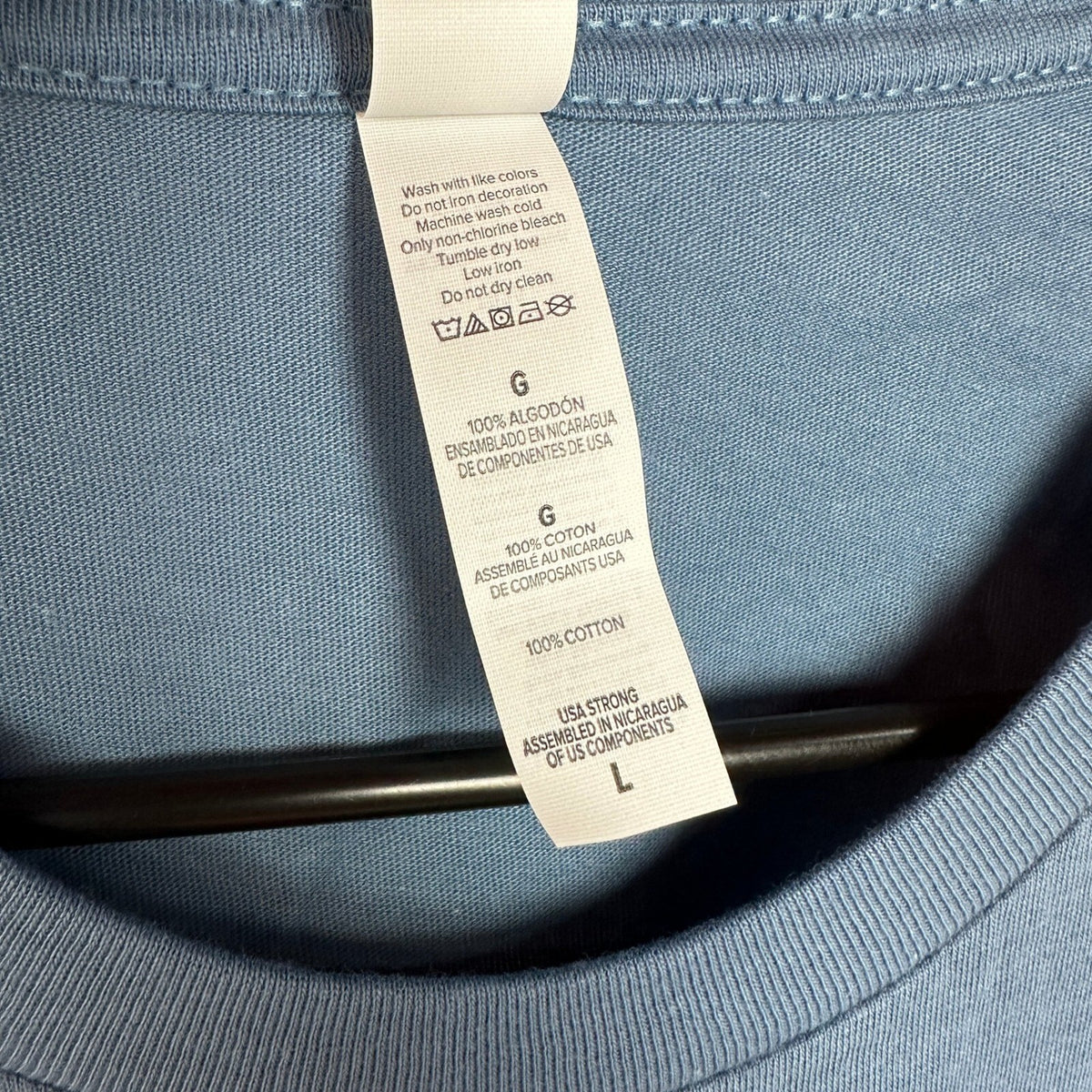 Lot of 3 Bella Canvas 3001U Blank Tees Mens L Steel Blue NWT